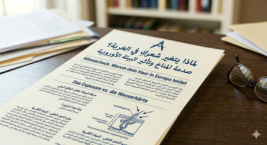 الدليل الهندسي الشامل للعناية بالشعر في أوروبا: كيف تواجهين المياه الكلسية وتحديات المناخ في ألمانيا والنمسا ؟